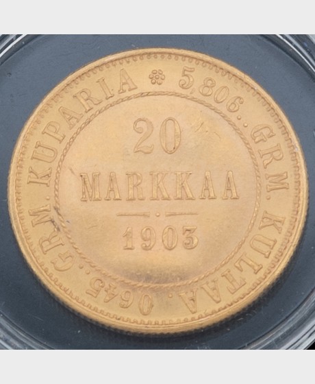 Kultaraha, Suomi 20 mk 1903