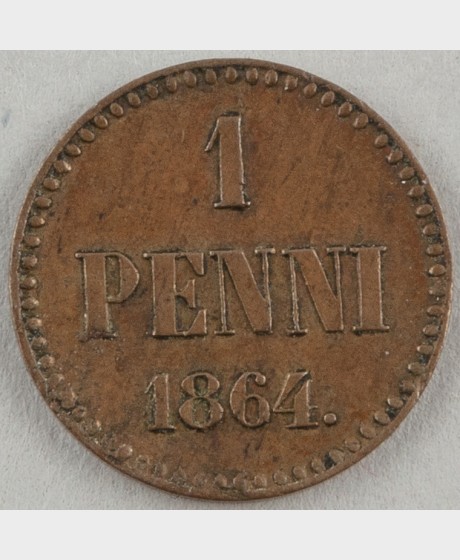 1 penni Suomi 1864