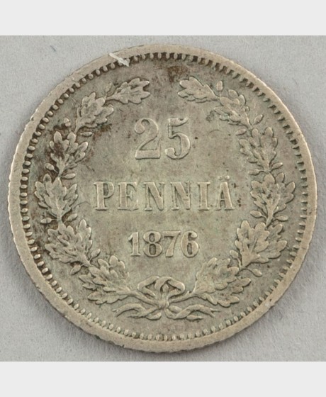 25 penniä 1876 