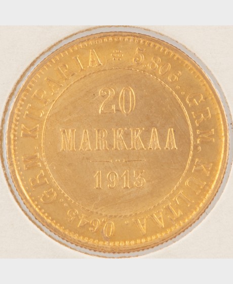 Kultaraha, Suomi 20 mk 1913