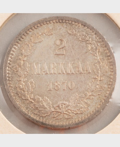 Hopearaha, Suomi 2 mk 1870