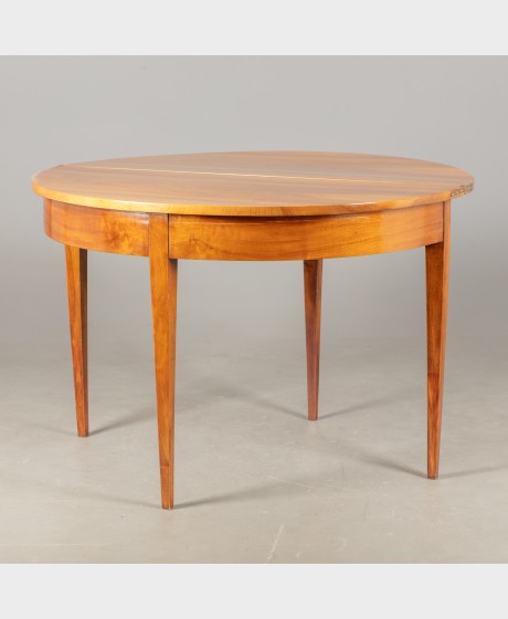 Table, demi-lune, Louis XVI, mahogany