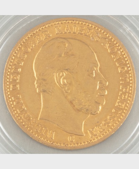 Kultaraha, Saksa 20 Mark 1872 C