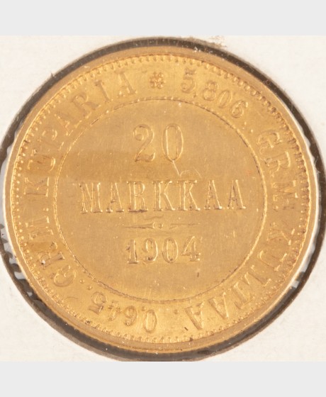Kultaraha, Suomi 20 mk 1904