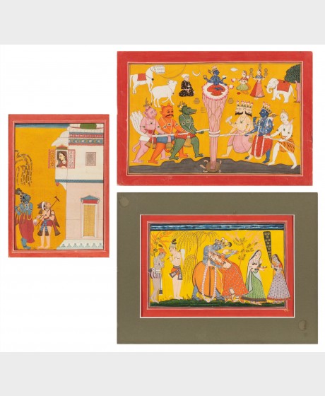 Intialaisia maalauksia, 3 kpl