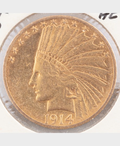 Kultaraha, 10 dollaria 1914