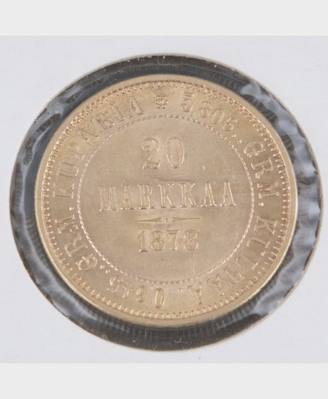 Kultaraha, 20 mk 1878