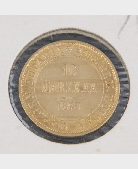 Kultaraha, 10 mk 1878