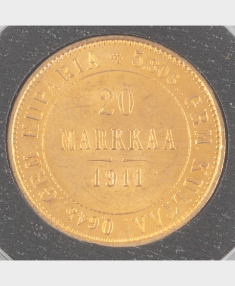 Kultaraha, Suomi 20 mk 1911