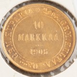 Kultaraha, Suomi 10 mk 1905