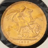 Kultaraha, Englanti sovereign 1896