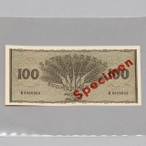 Seteli, Suomi 100 mk 1955, specimen