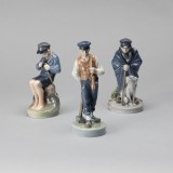 Figuriineja, 3 kpl, Royal Copenhagen