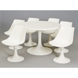 Pöytä ja tuoleja, 6 kpl (netissä ollut väärä pääkuva)