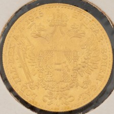 Kultaraha, Itävalta 1 dukaatti 1915