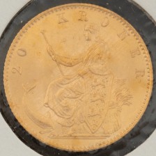Kultaraha, Tanska 20 kruunua 1873