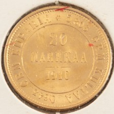 Kultaraha, Suomi 20 mk 1910