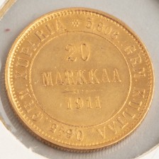 Kultaraha, Suomi 20 mk 1911