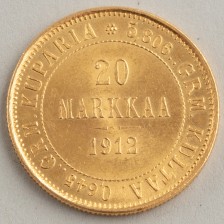 Kultaraha, Suomi 20 mk 1912s