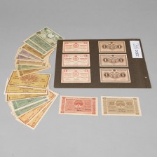 Erä seteleitä 1-5 mk