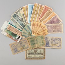 Erä suomalaisia ja ulkomaisia seteleitä