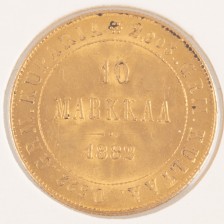 Kultaraha, Suomi 10 mk 1882