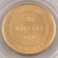 Kultaraha, Suomi 20 mk 1910