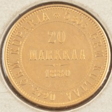 Kultaraha, Suomi 20 mk 1880