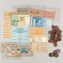 Erä seteleitä ja kolikoita