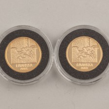 Kultarahoja, 2 kpl, Suomi 1 mk 2001