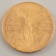 Kultaraha, Meksiko 50 pesos 1947