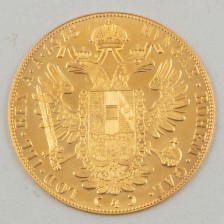 Kultaraha, Itävalta-Unkari 4 dukaatti 1915