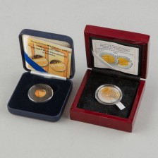 Kultarahoja, 2 kpl, Suomi 20 Euroa 2005 ja 50 Euroa 2006