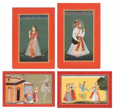 Intialaisia maalauksia, 4 kpl