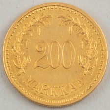Gold coin, Finland 200 mk 1926