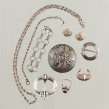Kalevala jewelry, 8 pcs