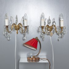 Table light and 2 pairs of sconces